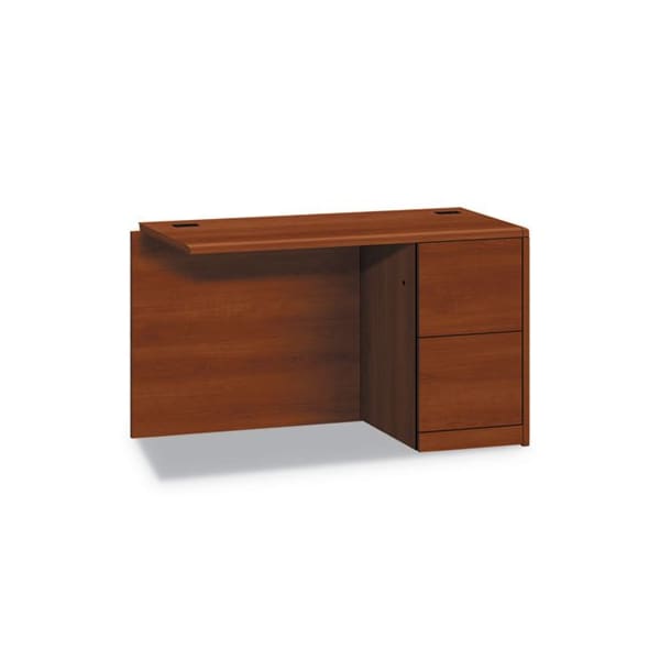 Hon HON, 10700 SERIES FULL RIGHT PEDESTAL RETURN, 48W X 24D X 29 1/2H, COGNAC - 10711RCO
