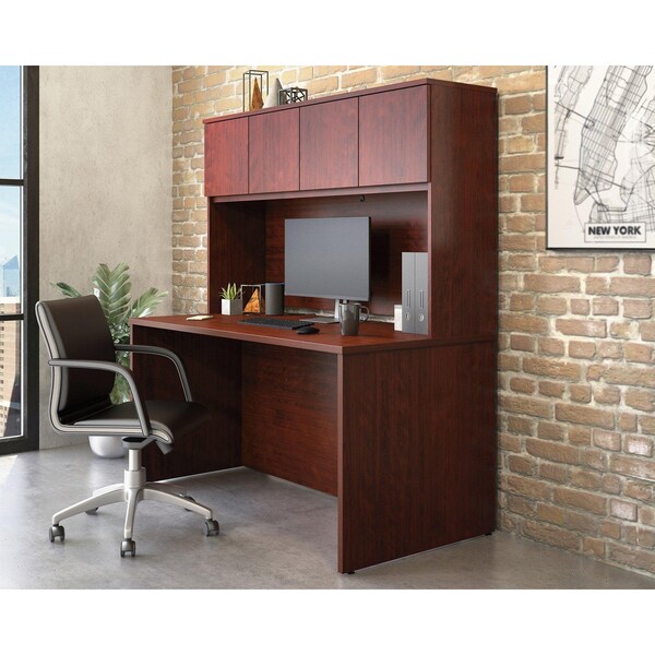 Officeworks By Sauder Affirm 60x30 in. Desk & 60 in. Hutch Cc Ste A2 - 431803