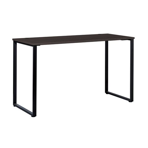 Hirsh Commercial Desks, 23.6 in D X 40.25 in H, 59 in W X Steel, Laminate, Black / Weathered Charcoal - 23960