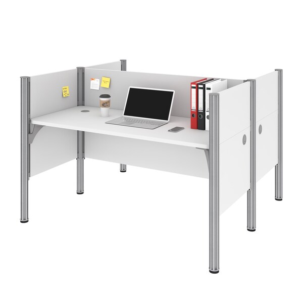 Bestar Bestar Pro-Biz 63W Office Cubicles with Low Privacy Panels in white - 100870C-17
