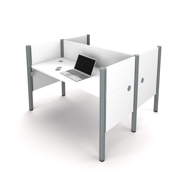 Bestar Bestar Pro-Biz 63W Office Cubicles with Low Privacy Panels in white - 100870C-17