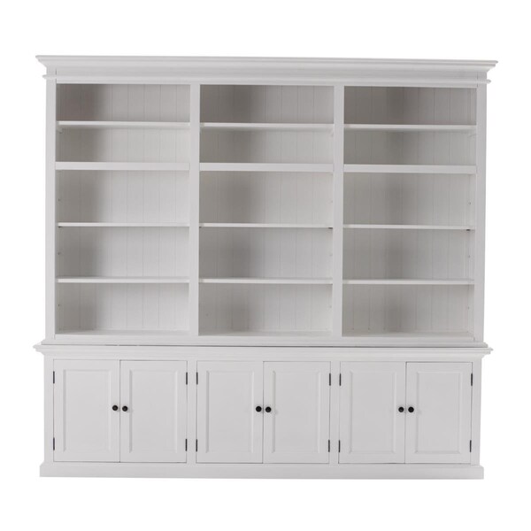 Homeroots Triple Bay Hutch Unit, Classic White - 397128