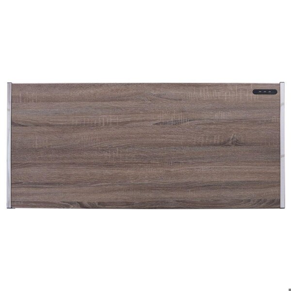 Homeroots 32 x 47 x 47 in. Finis Writing Desk with USB Dock Weathered Oak & Chrome - 286398