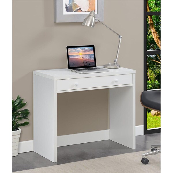 Convenience Concepts 36 x 15.75 x 30 in. Northfield Desk with Drawer, White - HI2540359