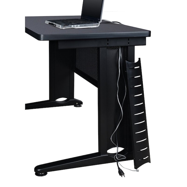 Fusion Pedestal Desk Desks > Pedestal Desks > Fusion Single Pedestal Desks, 30 D X 29 H, 66 W X Wood|Metal - MSP6630GY