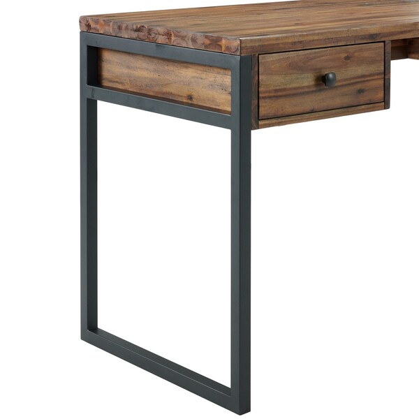 Alaterre Furniture Claremont 48"W Rustic Wood and Metal Desk - ANCM0574