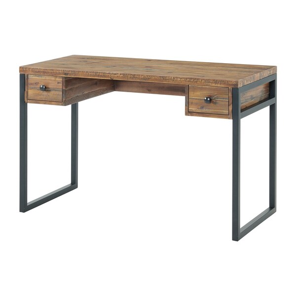 Alaterre Furniture Claremont 48"W Rustic Wood and Metal Desk - ANCM0574
