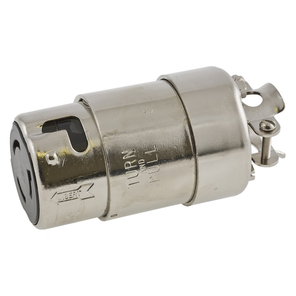 Hubbell 50A Marine Twist-Lock Connector 3P 4W 125/250VAC - HBL63CM64