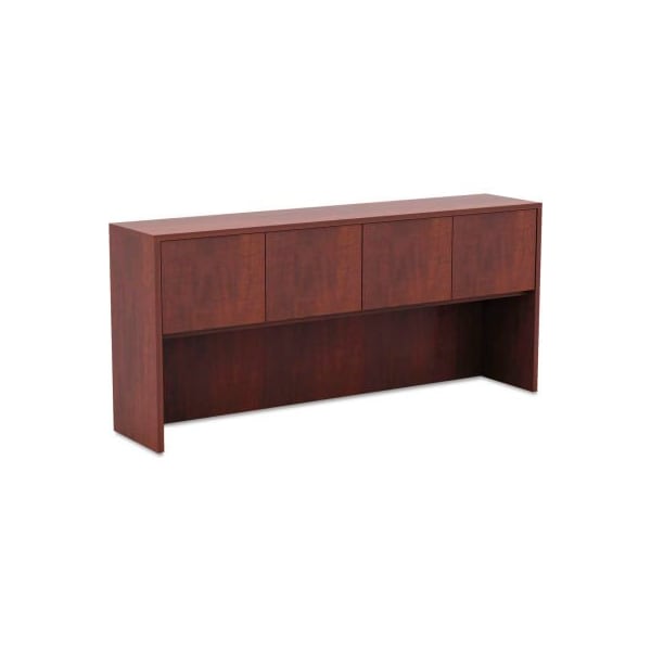 Alera Alera Hutch with Doors - 70-5/8"W x 15"D x 35-1/2"H - Medium Cherry - Valencia Series - VA287215MC