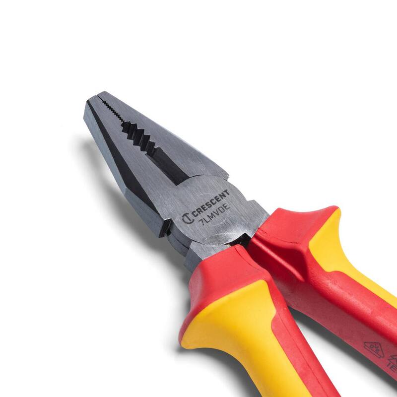 Crescent 7 in. VDE 1000-Volt Insulated Linesman Cutting Pliers - 7LMVDE