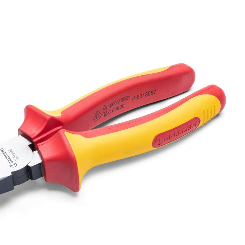 Crescent 7 in. VDE 1000-Volt Insulated Linesman Cutting Pliers - 7LMVDE