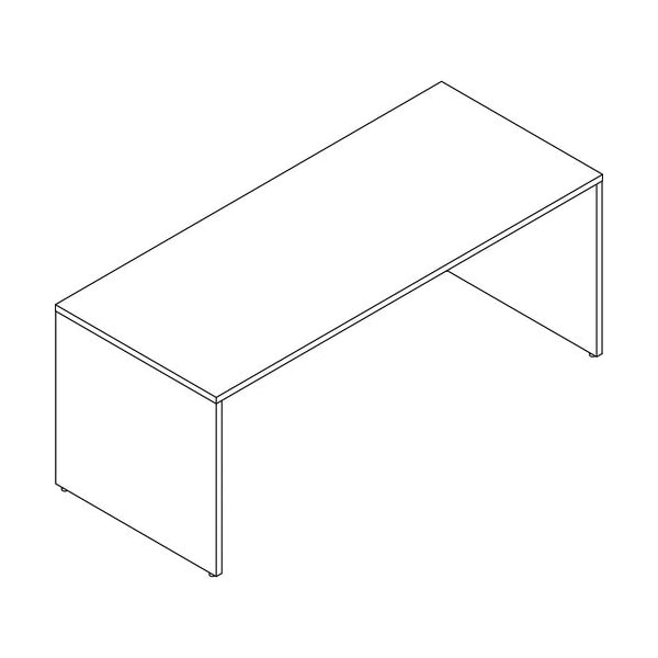 Groupe Lacasse Desk Shell, CA, 72inWx30inDx29inH, Niagara - LASCANNTDM3072A