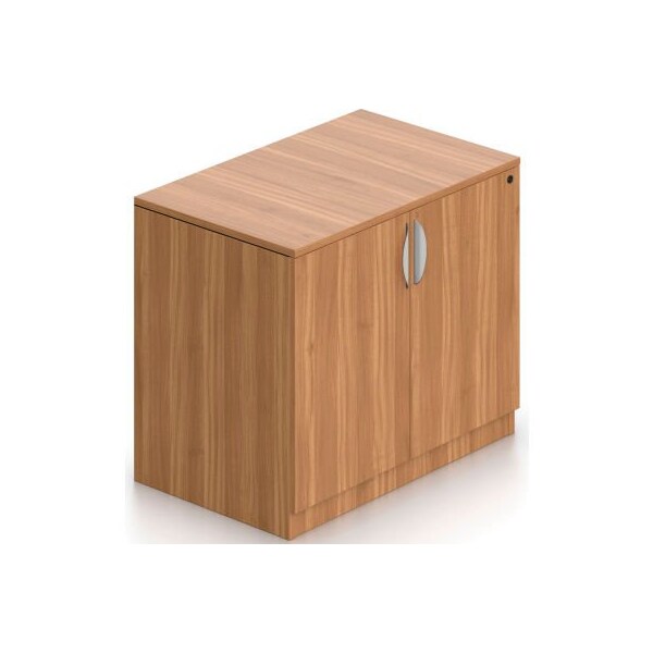 Gec Offices To Go - Storage Cabinet with Lock, 36"W x 22"D x 29-1/2"H, Walnut - SL3622SC-AWL