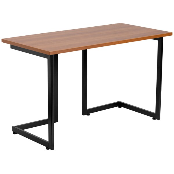 Flash Furniture Computer Desk Computer Desk, Cherry w/Black Frame, 23-5/8" D X 29-1/4" H, 47-1/4" W X Laminate - NAN-JN-2811-GG