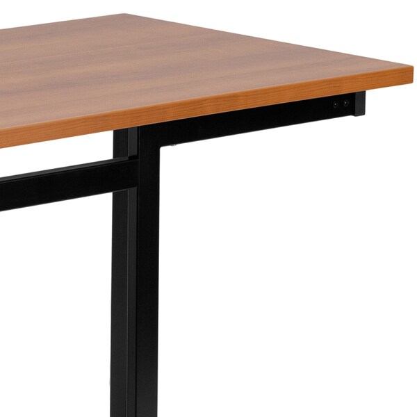 Flash Furniture Computer Desk Computer Desk, Cherry w/Black Frame, 23-5/8" D X 29-1/4" H, 47-1/4" W X Laminate - NAN-JN-2811-GG