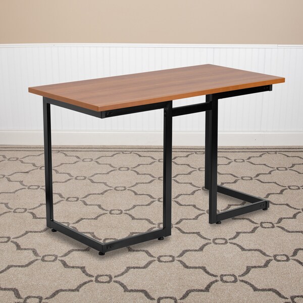 Flash Furniture Computer Desk Computer Desk, Cherry w/Black Frame, 23-5/8" D X 29-1/4" H, 47-1/4" W X Laminate - NAN-JN-2811-GG