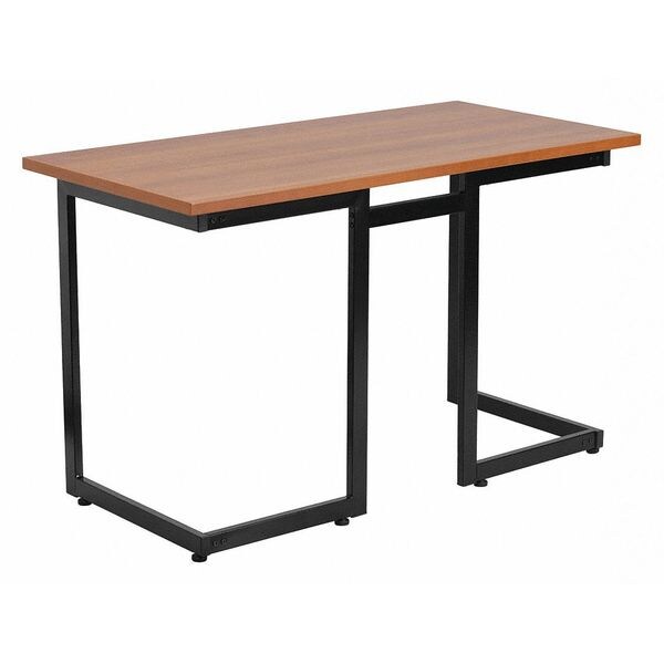 Flash Furniture Computer Desk Computer Desk, Cherry w/Black Frame, 23-5/8" D X 29-1/4" H, 47-1/4" W X Laminate - NAN-JN-2811-GG
