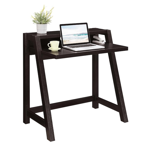 Convenience Concepts Newport Lilly 2 Tier Desk, Espresso - 125749ES