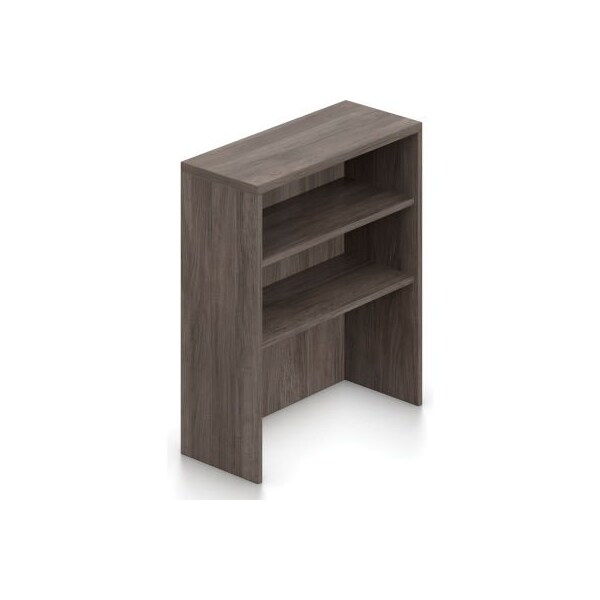 Gec Offices To Go Hutch Bookcase - 36"W x 15"D x 36"H - Artisan Gray - SL36HO-AGL