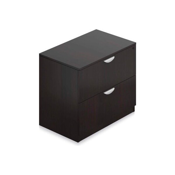 Gec Offices To Go Two Drawer Lateral File in Espresso - Executive Modular Furniture - SL3622LF-AEL