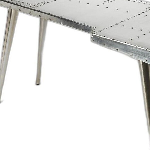 Homeroots 29.5 x 67.5 x 35.5 in. Funky Silver Wing Desk - 389427