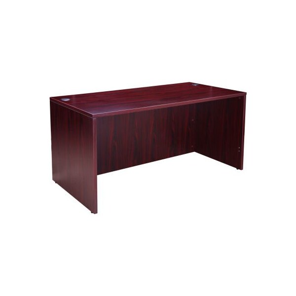 Norstar Office Products - Klang Malaysi Interion Desk Shell, 60inW x 30inD, Mahogany - O-695932MH