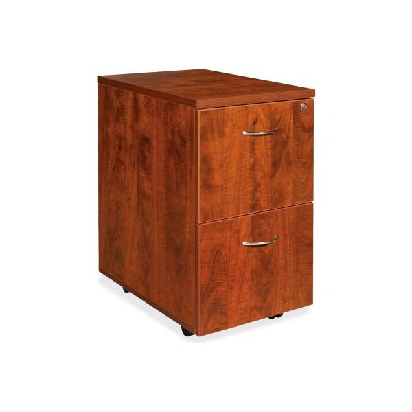 Sp Richards Lorell Mobile Pedestal - 16"W x 22"D x 28-1/4"H - Cherry - Essentials Series - LLR69431