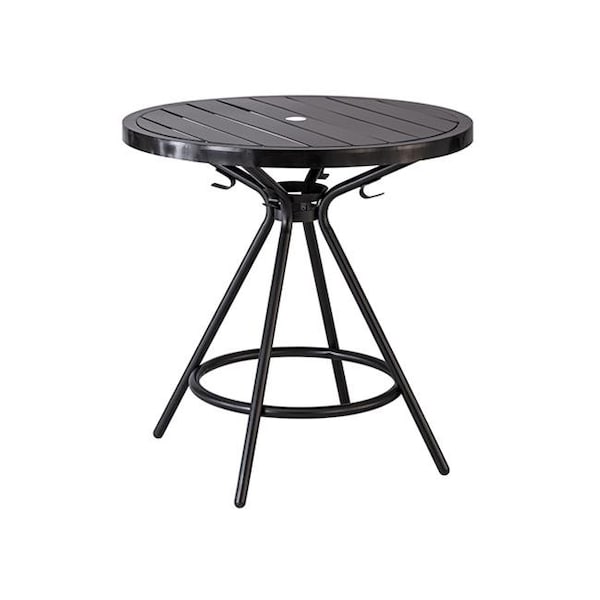 Betterbeds 29.5 x 30 in. CoGo Steel Round Tables; Black - BE524465