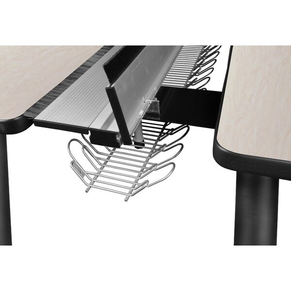 Kee Desking Desks > Benching > Kee Benching Systems, Black|Maple, Wood|Metal - MBSPD6024PLBPBK