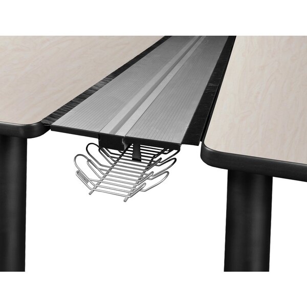 Kee Desking Desks > Benching > Kee Benching Systems, Black|Maple, Wood|Metal - MBSPD6024PLBPBK