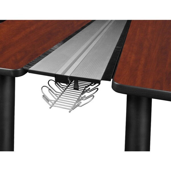 Kee Desking Desks > Benching > Kee Benching Systems, Black|Cherry, Wood|Metal - MBSPD6024CHBPBK