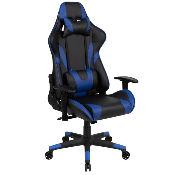 Flash Furniture Black Gaming Desk-Cup Holder/Reclining Chair Set - BLN-X20D1904L-BL-GG