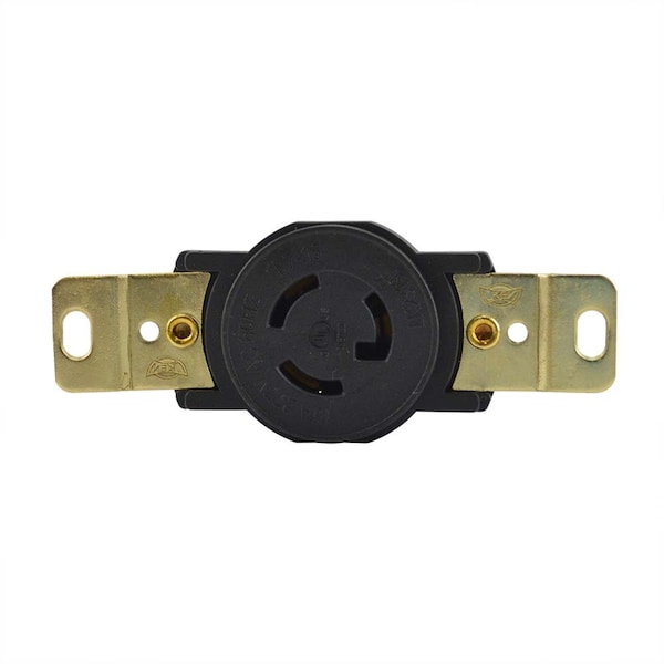 Superior Electric Twist Lock Wall Mount Electrical Receptacle, 3P 15A 277V - NEMA L7-15R - YGP022F