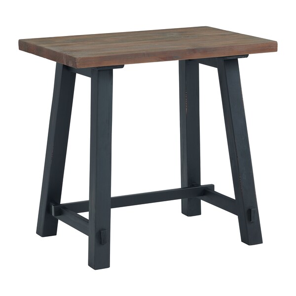 Alaterre Furniture Adam 32" W Small Solid Wood Desk - ANAD05RNB