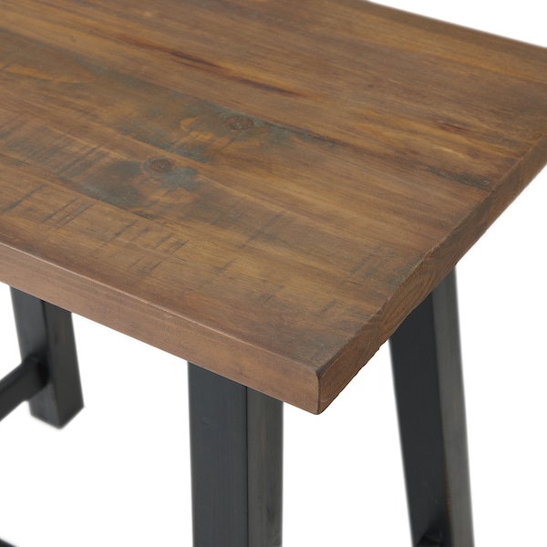 Alaterre Furniture Adam 32" W Small Solid Wood Desk - ANAD05RNB