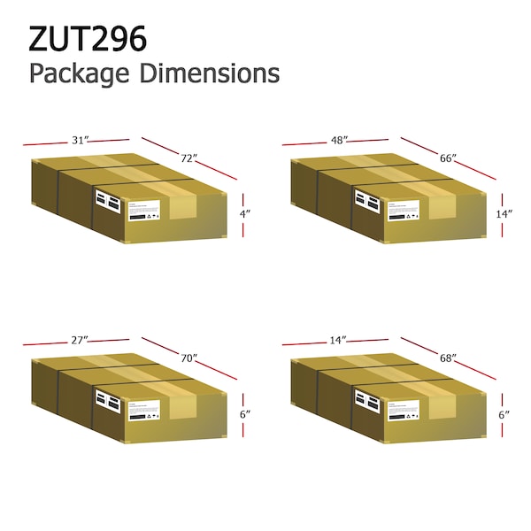Linea Italia Curved Reception Desk with Counter, 2 Units, 124 inW x 49 inD, Mocha - ZUT296