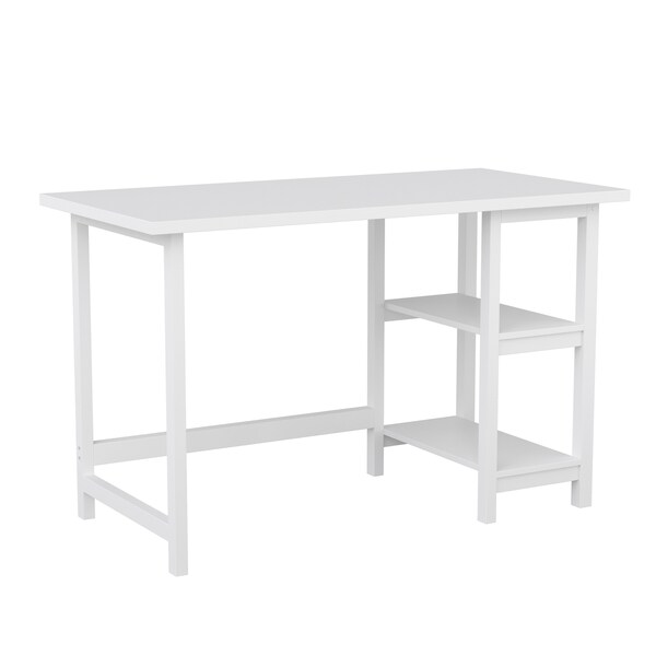 Martha Stewart 23.5 in. D X 47.5 in. W X Pine Wood, Rubberwood (Parawood), White Wood Grain - BLN-FY-HY-1071-WH-MS