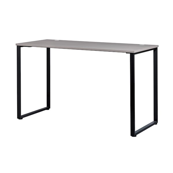 Hirsh Commercial Desks, 23.6 in D X 40.25 in H, 70.9 in W X Steel, Laminate, Black / Gray Elm - 23954