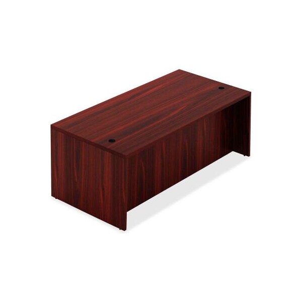 Lorell Lorell Wood Desk - 66.1" x 29.5" x 30" Desk - Mahogany - Chateau Series - 34302