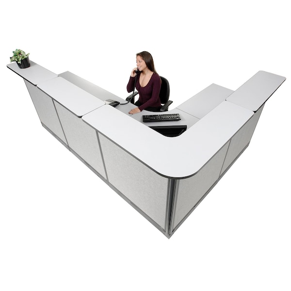 Interion By Global Industrial 80 in D X 46 in H, 116 in W X Gray - 249011NGG
