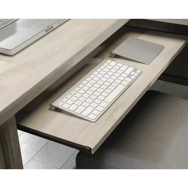 Sauder L-Desk, 65.12 in D X 30 in H, 65.12 in W X Engineered wood - 419956
