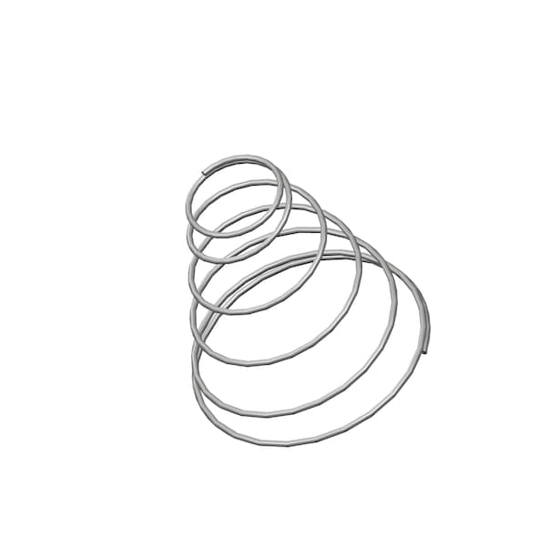 Approved Vendor Taper Spring, Lo= 1.687 , So= 0.687 , W= 0.042 - G409989446