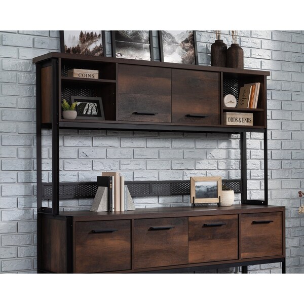 Sauder 11.65 in D X 36.77 in H, 64.57 in W X Engineered wood, Metal - 430077