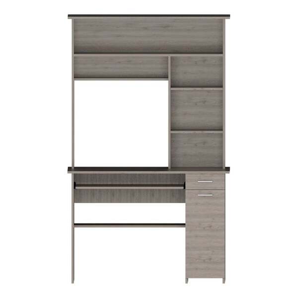 Tuhome 22.9 in. D X 70.8 in. H, 43.3 in. W X Laminate, Light Gray - ELZ5720