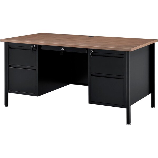 Interion By Global Industrial Teacher's Desk, 30 in D X 30-1/2 in H, 60 in W X - 695632WN