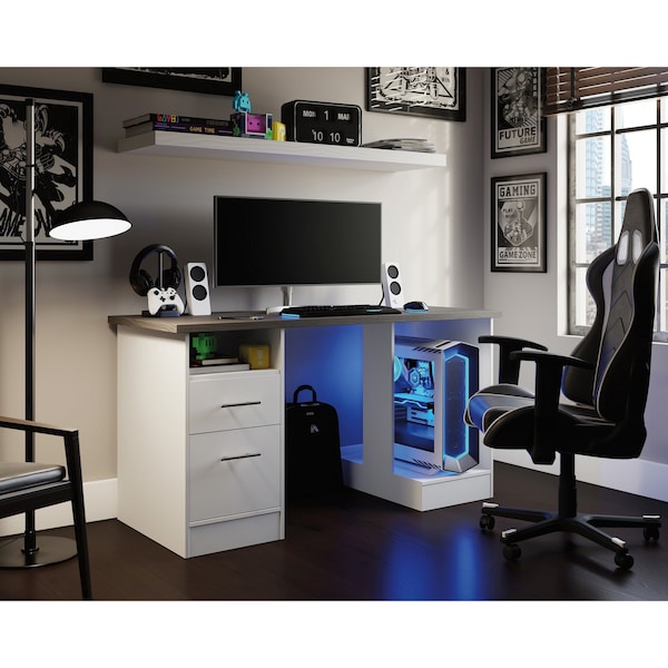 Sauder 23.46 in D X 29.96 in H, 59.06 in W X Engineered wood - 429612