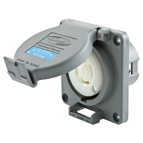 Hubbell 30A Watertight Twist-Lock Receptacle 3P 4W 250VAC - HBL2720SW