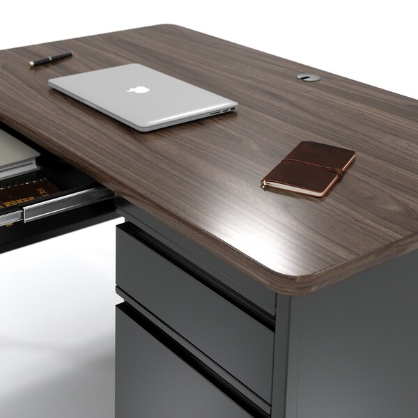 Hirsh Industries Rectangular Office Desk, 30 in D X 29 1/2 in H, 48 in W X - 22656