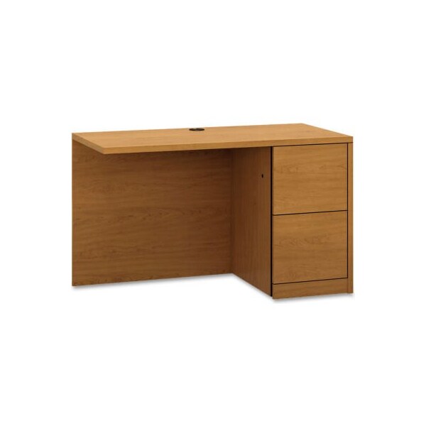 Hon HON Return Desk with Full Height Pedestal, Right - 48in - Harvest - 10500 Series - HON105905RCC