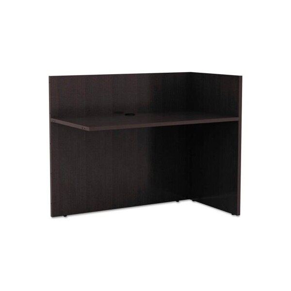 Alera Alera Reversible Reception Return - 44inW x 23-5/8inD x 41-1/2inH - Espresso - Valencia Series - VA324424ES
